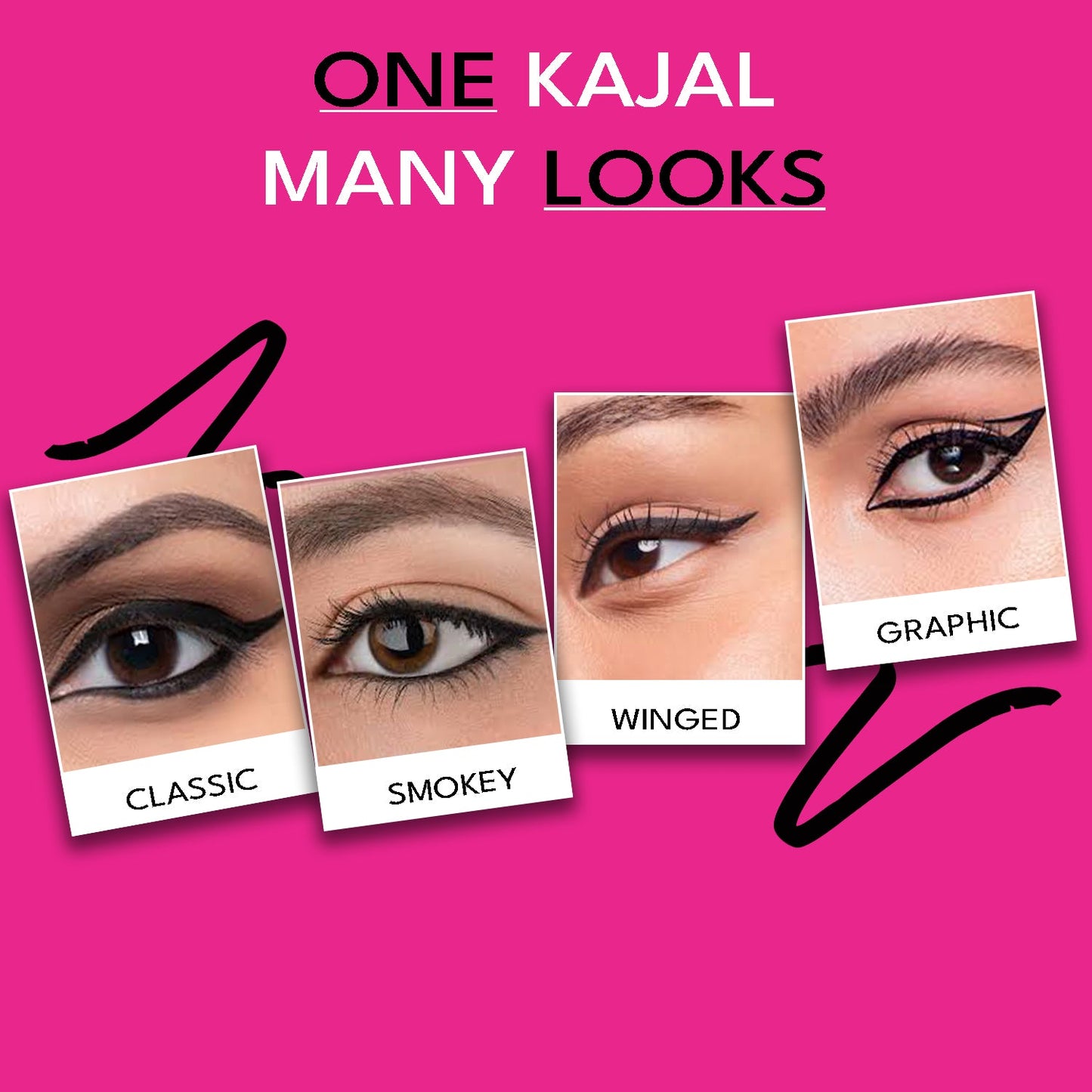 Trending Intense Black Kajal - Pack of 2