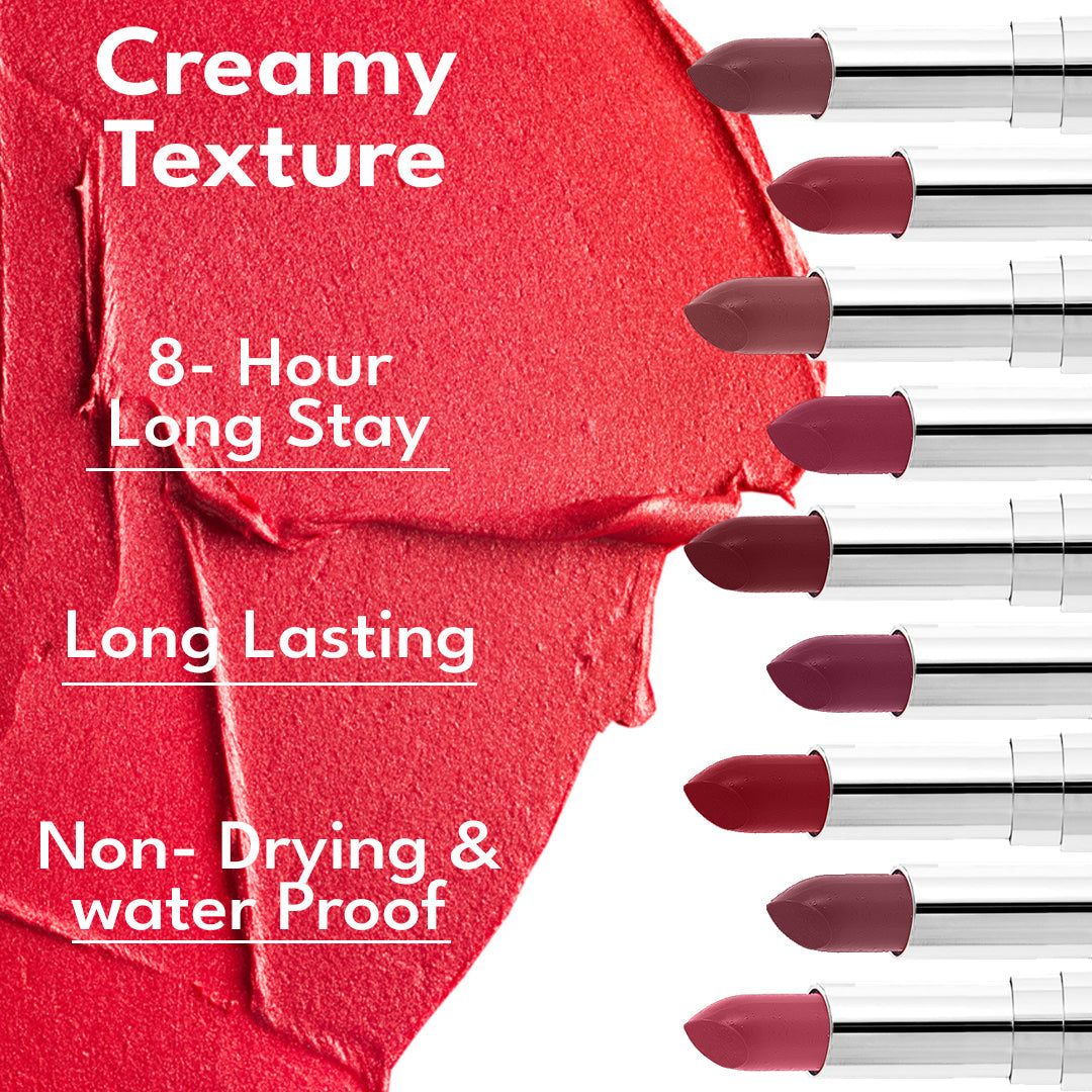 Creamy Matte Lipstick Long - Lasting For Women 1