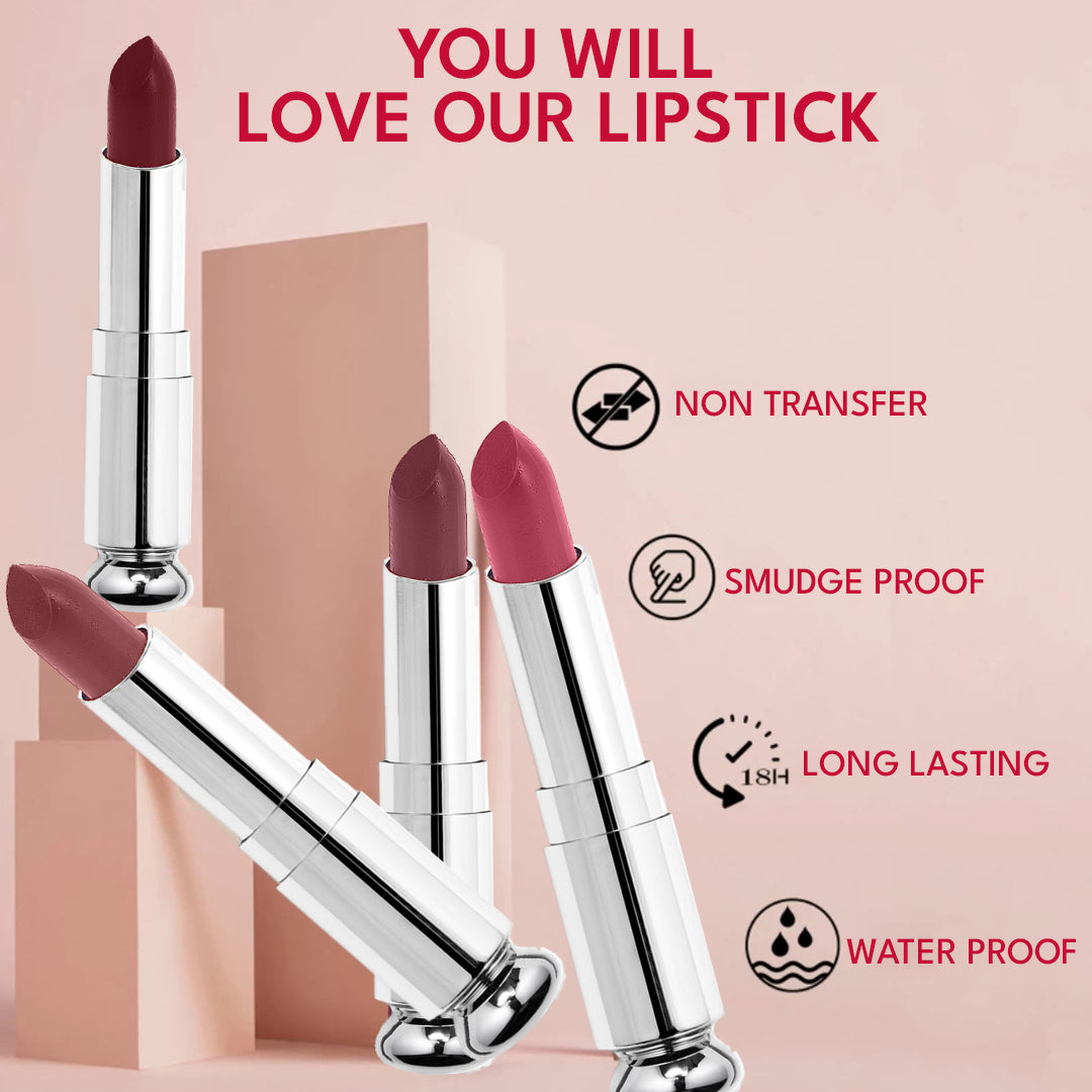 Creamy Matte Lipstick Long - Lasting For Women 1