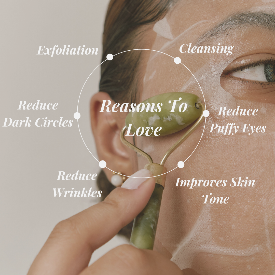 jade roller, jade face roller, jade face massager
