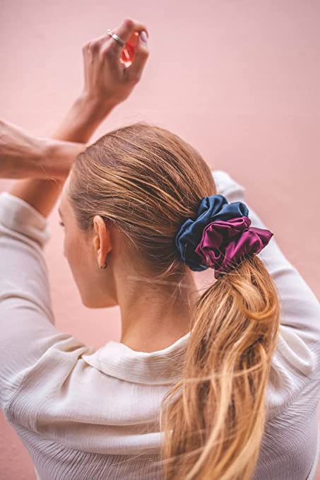 Pack of 2 Satin Scrunchies - Multicolor 1