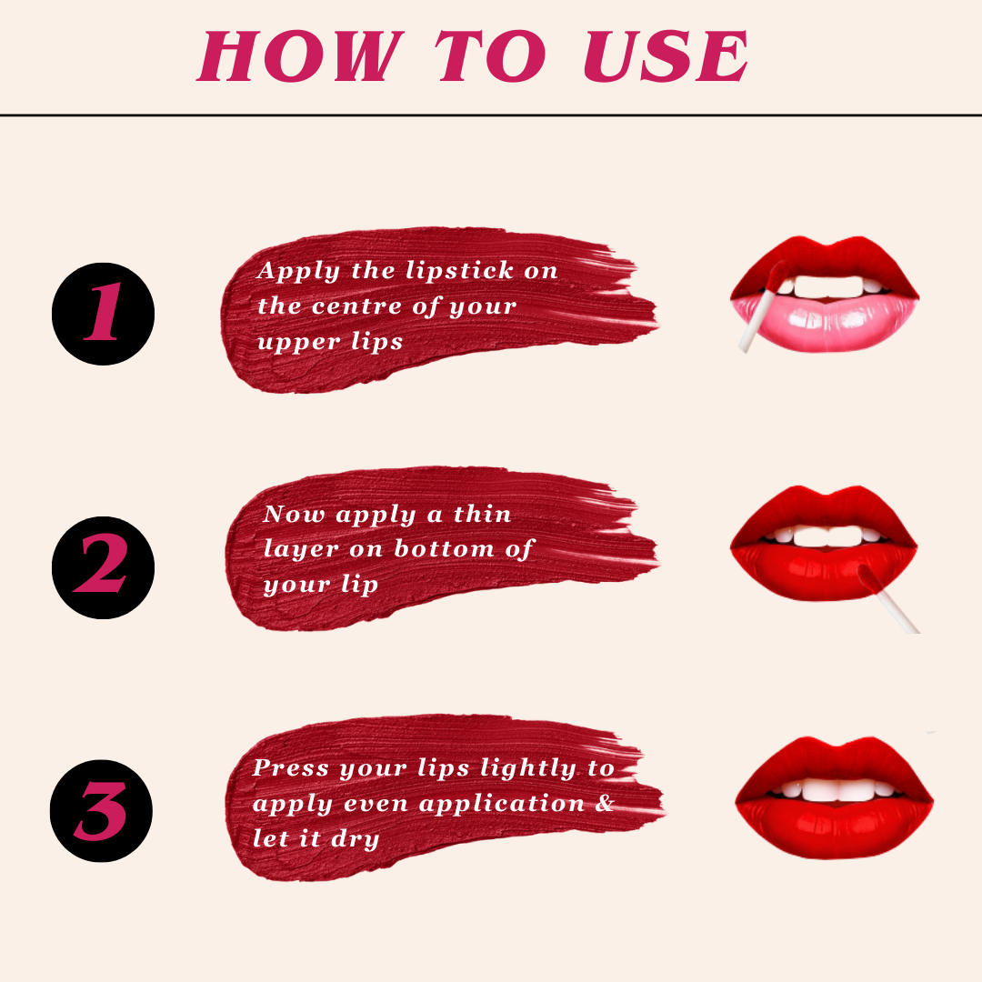 4 Glamorous Liquid Lipstick Kit + FREE Intense KAJAL