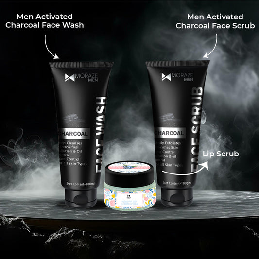Mens Combo Kit - Face Wash, Face Scrub & lipcare (100ML)