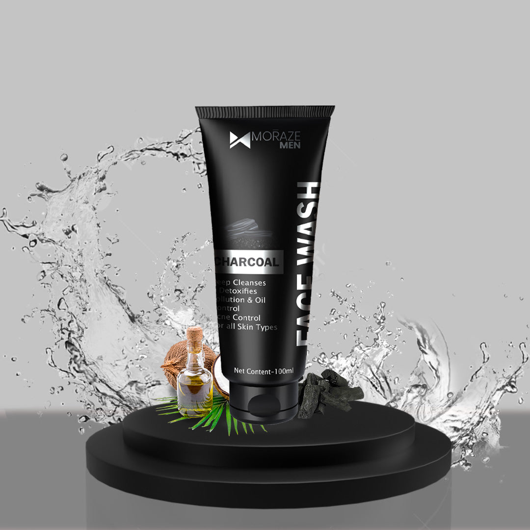 Men Activated Charcoal Face Wash - 100ML  1