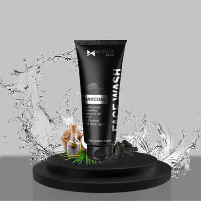 Men Activated Charcoal Face Wash - 100ML  1