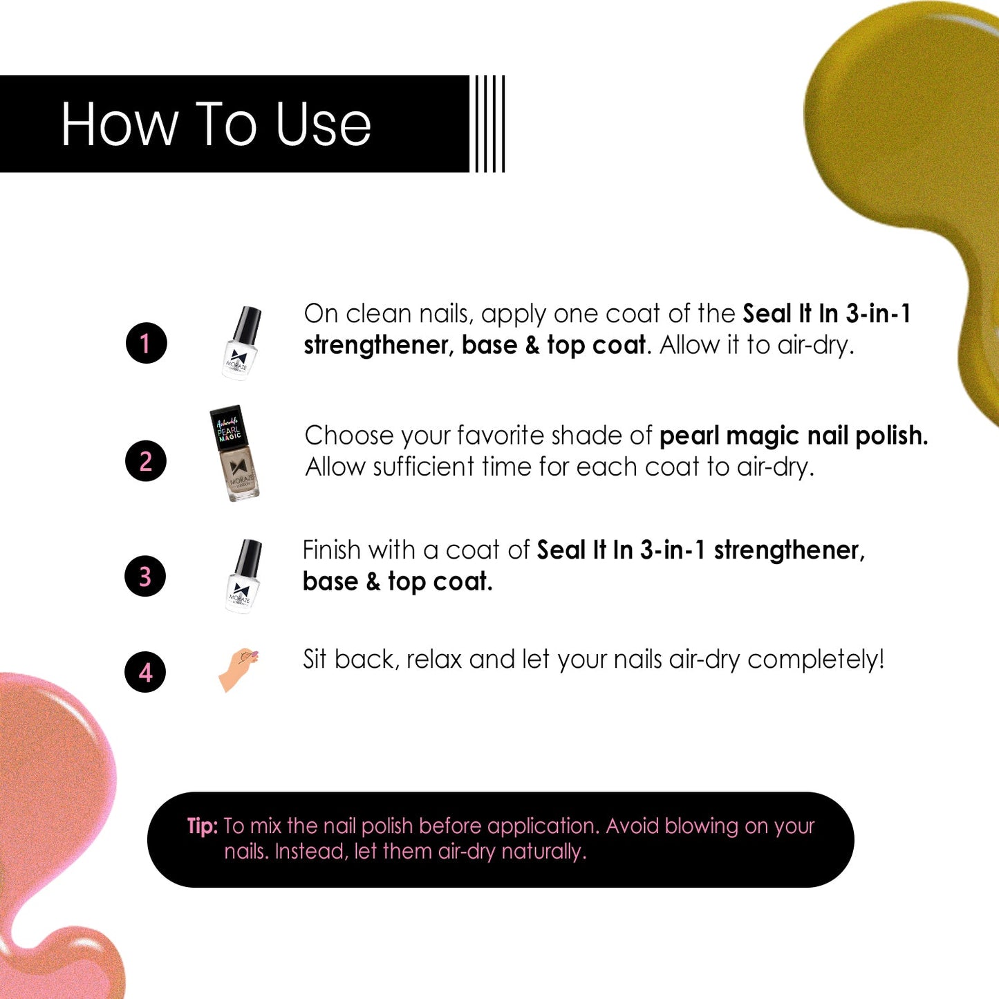 Aphrodite Pearl magic Nail paints - 8.5ml