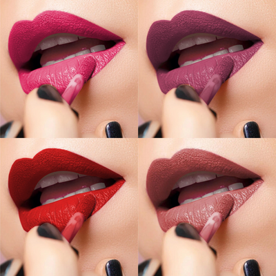 4 Glamorous Liquid Lipstick Kit + FREE Intense KAJAL