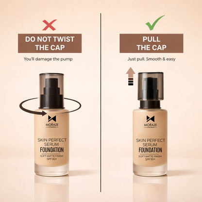 Full High Coverage Waterproof foundation - (FREE - Skin Filter Primer + Beauty Blender)